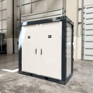 DOPPELTER SANITÄRCONTAINER MIT WC (240 x 120 mm) NEU